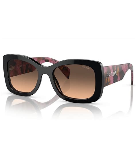 prada 57mm rectangle sunglasses